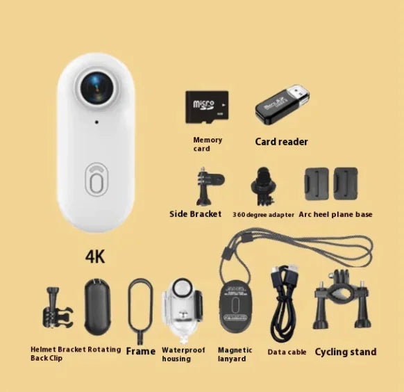 Mini Thumb Sports Camera with Magnetic Clip (One Piece)